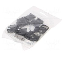 Flexible mounting plate W | black | 20pcs | stainless steel | WIDE24