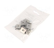 Flexible mounting plate Y | natural | 10set | stainless steel