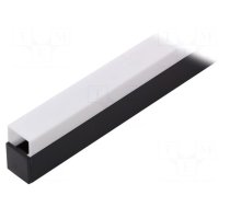 Profiles for LED modules | white | black | L: 1m | LINEA20 | aluminium