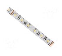 LED tape | RGBW | 5050 | 12V | LED/m: 60 | 12mm | white PCB | IP20 | 120°