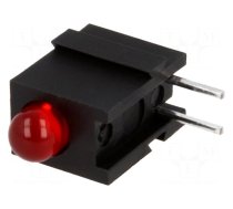 LED | in housing | 3.4mm | No.of diodes: 1 | red | 20mA | 60° | 2÷2.5V