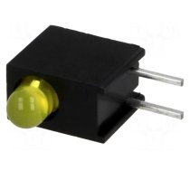 LED | in housing | 3mm | No.of diodes: 1 | yellow | 20mA | 40° | 2.1÷2.5V