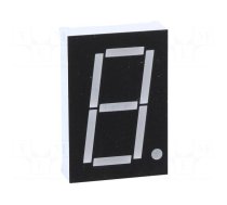 Display: LED | 7-segment | 26mm | 1" | No.char: 1 | green | 220mcd | cathode