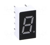 Display: LED | 7-segment | 7.62mm | 0.3" | No.char: 1 | green | 140mcd