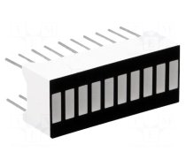 Display: LED | bargraph | green (5x) / yellow (3x) / red (2x)