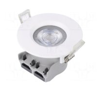 Lamp: LED spotlight | 220/240VAC | 5W | warm white | 36° | 3000K | Ø72mm