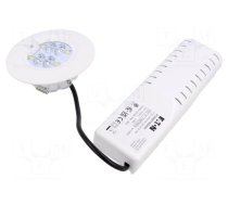 Lamp: LED emergency luminaire | RoundTech | IP44 | white | 0.3W | 150lm