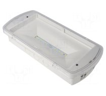 Lamp: LED emergency luminaire | SafeLite | IP42 | white | 230VAC | 2Ah