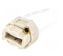 Lampholder: for halogen lamp | G9 | ceramics | 150mm | Leads: cables