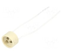 Lampholder: for halogen lamp | GU10 | ceramics | 150mm | Leads: cables