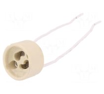 Lampholder: for halogen lamp | GU10 | ceramics | Len: 130mm