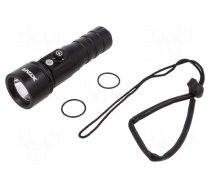 Torch: LED diving | L: 155mm | 60lm,200lm,600lm,1100lm | Ø: 46mm | IPX8