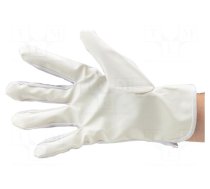 Protective gloves | ESD | S | Features: dissipative | white