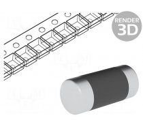 Resistor: thin film | SMD | 0204 minimelf | 18Ω | 0.4W | ±1% | Ø1.5x3.6mm