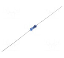 Resistor: power metal | THT | 33Ω | 1W | ±5% | Ø2.5x6.5mm | 350ppm/°C