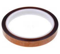 Tape: high temperature resistant | Thk: 0.06mm | 40% | amber | W: 12mm