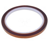 Tape: high temperature resistant | Thk: 0.06mm | 40% | amber | W: 6mm