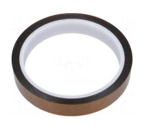 Tape: high temperature resistant | Thk: 0.07mm | 50% | amber | W: 15mm