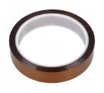 Tape: high temperature resistant | Thk: 0.07mm | 50% | amber | W: 19mm