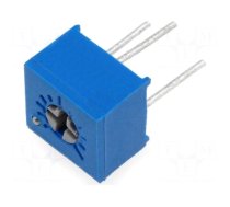 Potentiometer: mounting | single turn,horizontal | 2kΩ | 250mW | ±10%