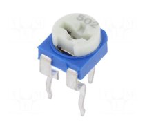 Potentiometer: mounting | single turn,horizontal | 5kΩ | 100mW | ±30%