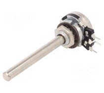 Potentiometer: shaft | single turn | 1kΩ | 200mW | THT | 6mm | metal | mono