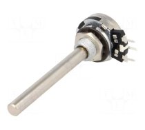 Potentiometer: shaft | single turn | 2.5kΩ | 200mW | THT | 6mm | metal