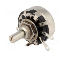 Potentiometer: shaft | single turn | 22kΩ | 2W | ±20% | soldered | 6mm