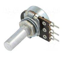 Potentiometer: shaft | single turn | 470Ω | 100mW | ±20% | on panel,PCB