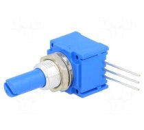 Potentiometer: shaft | single turn | 10kΩ | 2W | ±10% | 6.35mm | linear