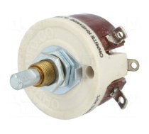 Potentiometer: shaft | single turn | 1kΩ | 25W | 6.35mm | wirewound