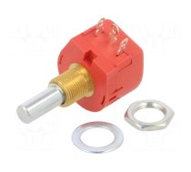 Potentiometer: shaft | single turn | 25kΩ | 1W | ±10% | 6.35mm