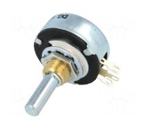 Potentiometer: shaft | single turn | 470Ω | 2W | ±10% | 6mm | wirewound