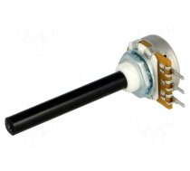 Potentiometer: shaft | single turn | 22kΩ | ±20% | 0.4W | linear | 6mm