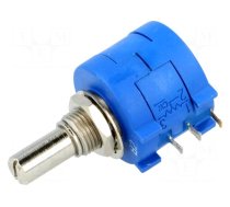 Potentiometer: shaft | multiturn | 10kΩ | 2W | ±5% | 6.35mm | linear