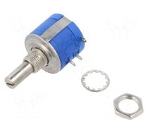 Potentiometer: shaft | multiturn | 10kΩ | 2W | ±5% | 6.3mm | linear