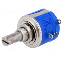 Potentiometer: shaft | multiturn | 50kΩ | 2W | ±5% | 6.35mm | linear