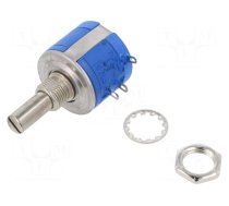 Potentiometer: shaft | multiturn | 5kΩ | 2W | ±5% | 6.3mm | linear