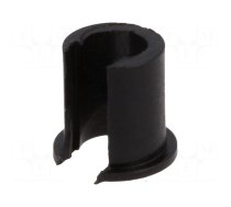 Adapter | thermoplastic | Øshaft: 4mm | black | Shaft: smooth