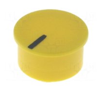 Cap | thermoplastic | push-in | Pointer: black | yellow