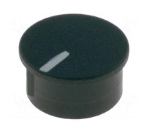 Cap | thermoplastic | push-in | Pointer: white | black