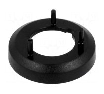 Nut cover | ABS | black | push-in | Ø: 19.3mm | Øint: 17.6mm