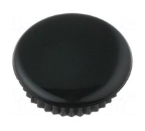 Cap | black | Mounting: push-in | plastic