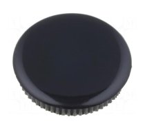 Cap | black | Mounting: push-in | plastic