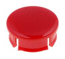 Cap | red | Mounting: push-in | plastic