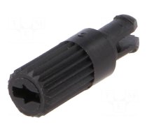 Knob | shaft knob | black | h: 11.7mm | for mounting potentiometers