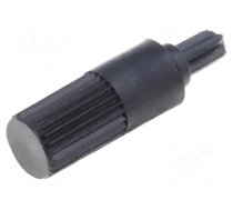 Knob | shaft knob | black | Ø4mm | for mounting potentiometers