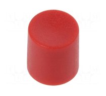 Knob | slider | red | Ø8.2x8.9mm | Width shaft 4mm,width shaft 6,3mm