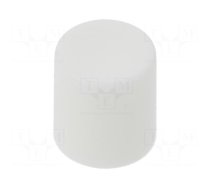 Knob | slider | white | Ø8.2x8.9mm | polyamide | Mounting: push-in