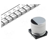 Capacitor: electrolytic | SMD | 2.2uF | 50VDC | Ø4x5.3mm | ±20% | 2000h